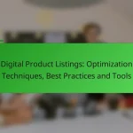 Digital Product Listings: Optimization Techniques, Best Practices and Tools