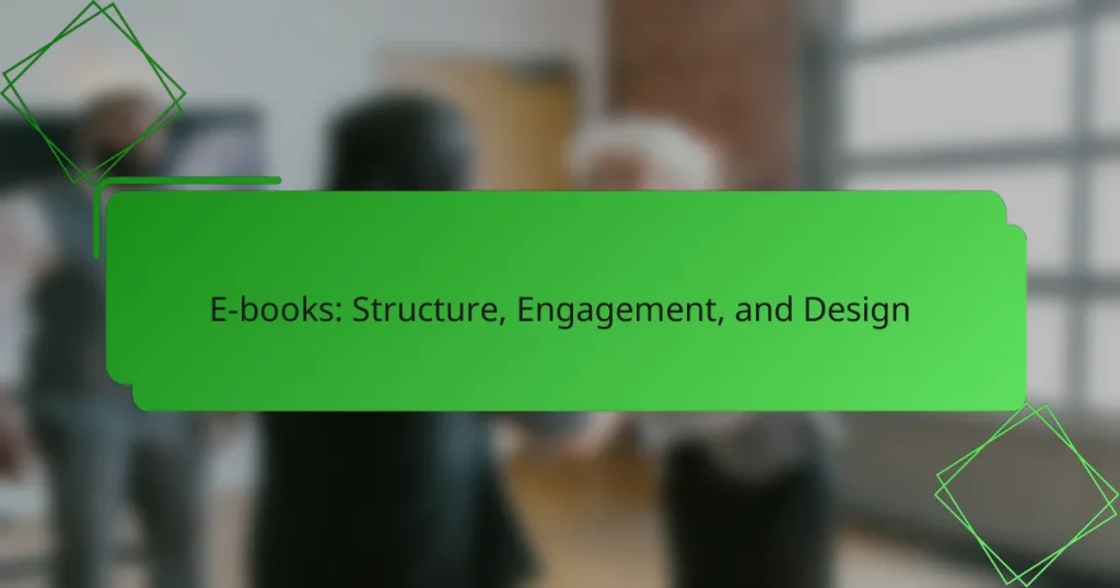 E-books: Structure, Engagement, and Design