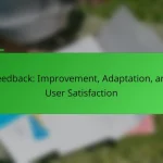 Feedback: Improvement, Adaptation, and User Satisfaction