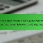 Psychological Pricing Techniques: Perceived Value, Consumer Behavior and Sales Impact