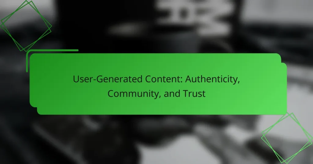 User-Generated Content: Authenticity, Community, and Trust